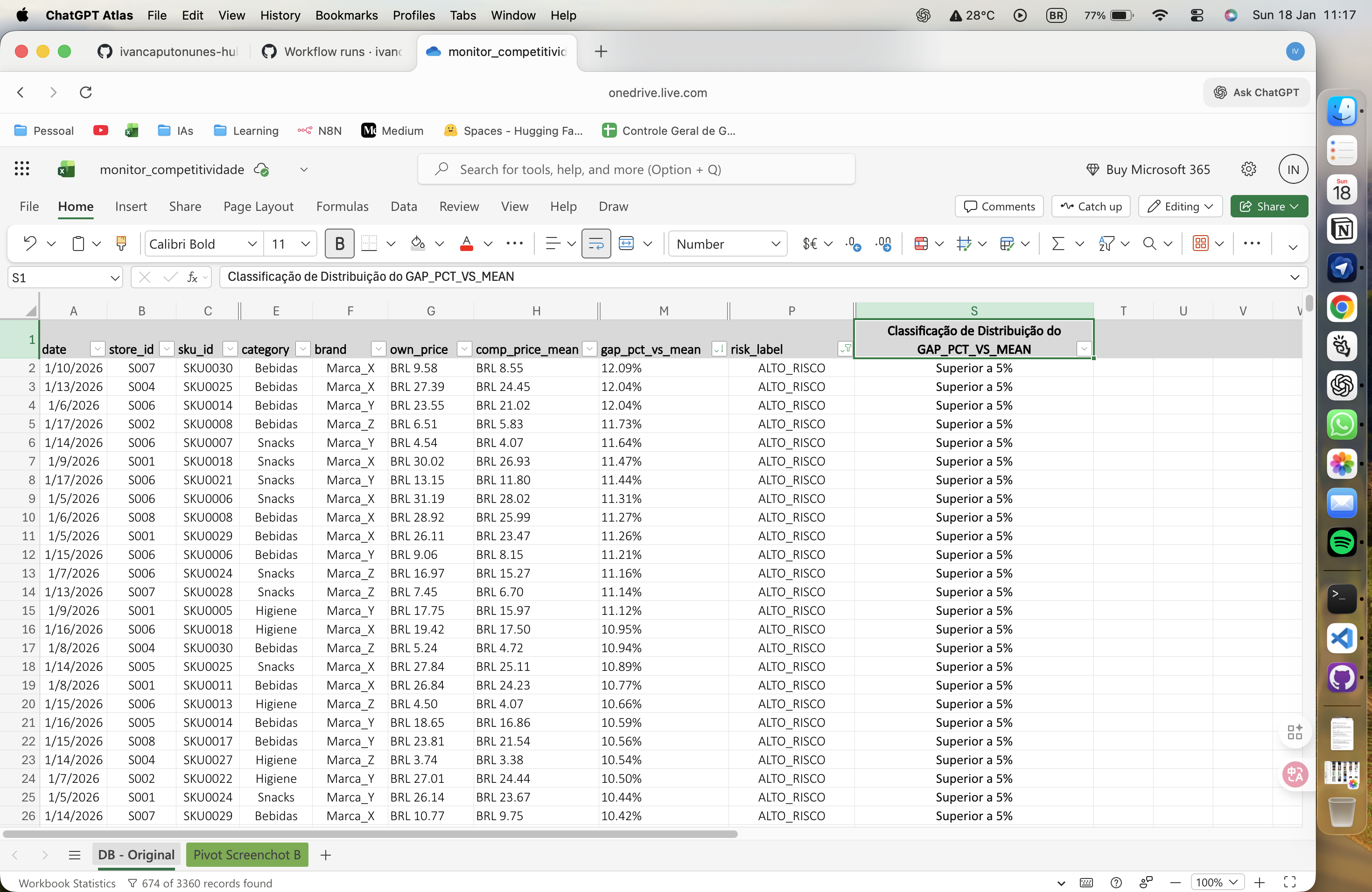 CSV Output Monitor